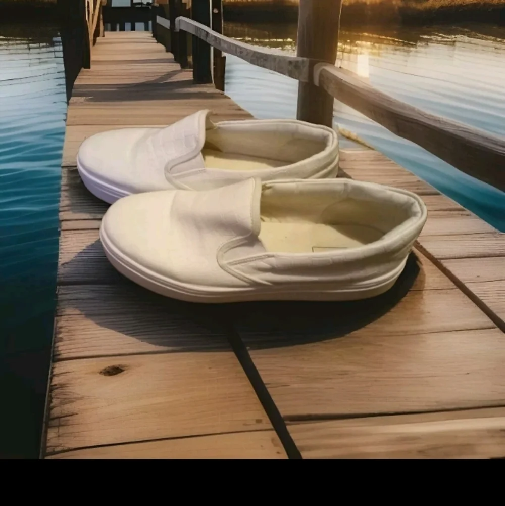 Topshop White Slip on loafers women's 9 - Picture 3 of 5